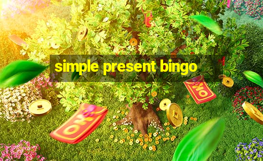 simple present bingo