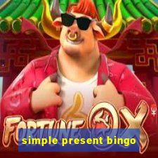 simple present bingo