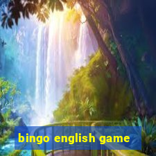 bingo english game