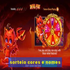 sorteio cores e nomes