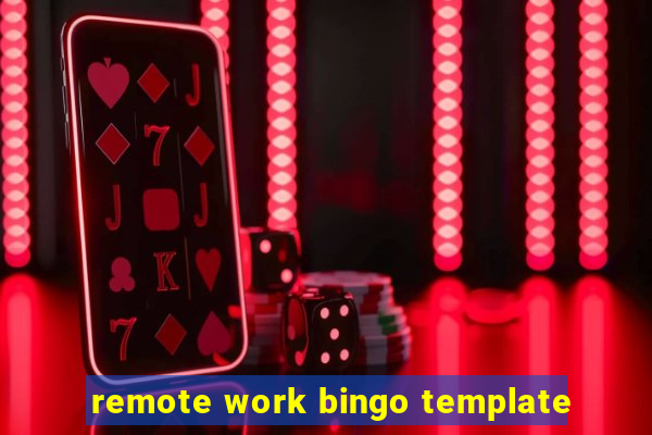 remote work bingo template