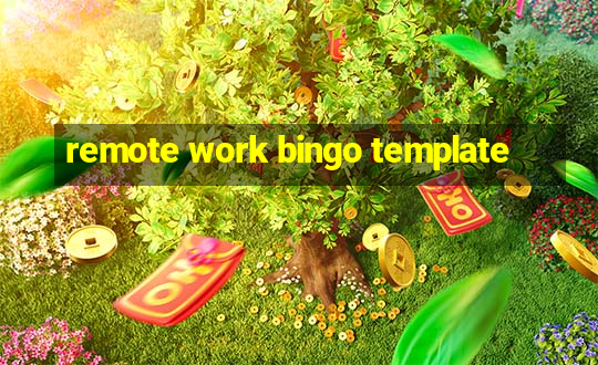 remote work bingo template