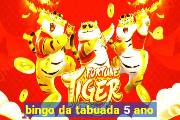 bingo da tabuada 5 ano