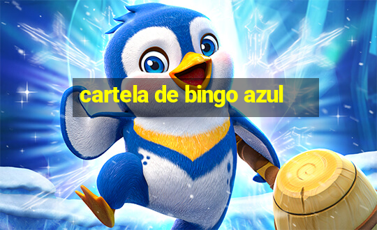 cartela de bingo azul