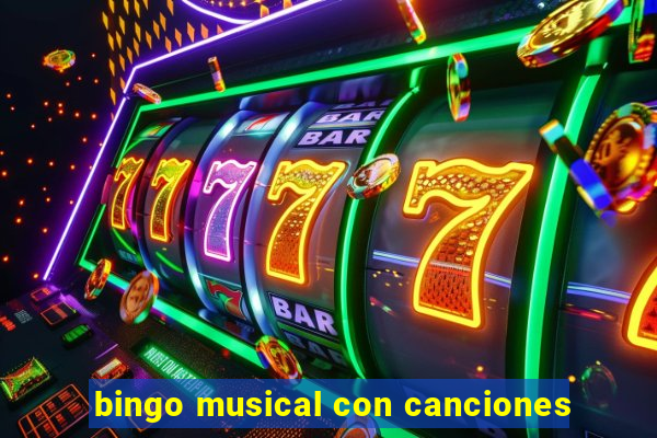 bingo musical con canciones