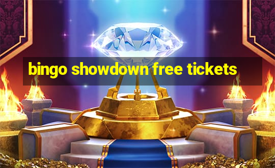 bingo showdown free tickets