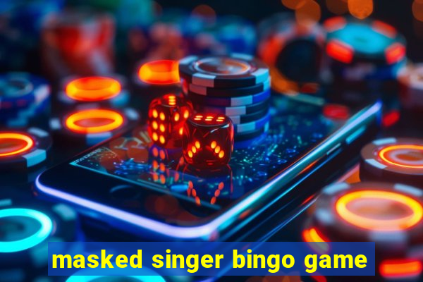 masked singer bingo game