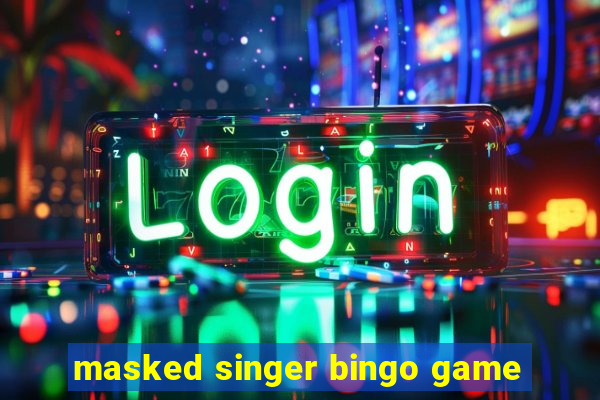 masked singer bingo game