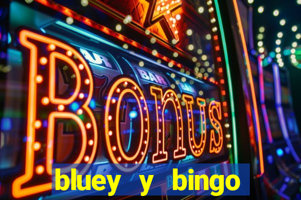 bluey y bingo bailando png