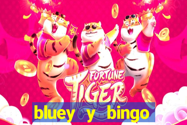 bluey y bingo bailando png