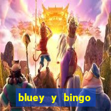 bluey y bingo bailando png