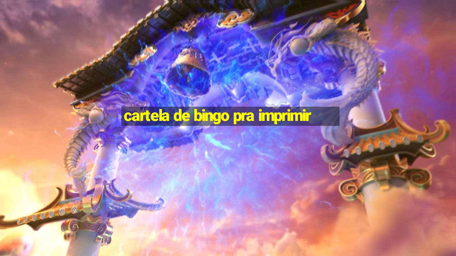 cartela de bingo pra imprimir