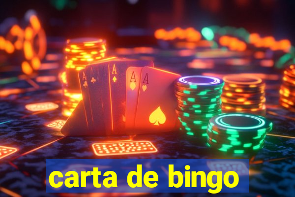 carta de bingo