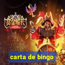 carta de bingo