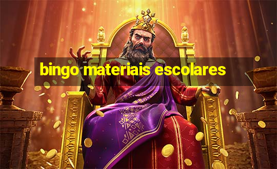 bingo materiais escolares