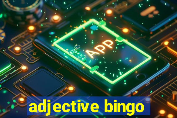 adjective bingo