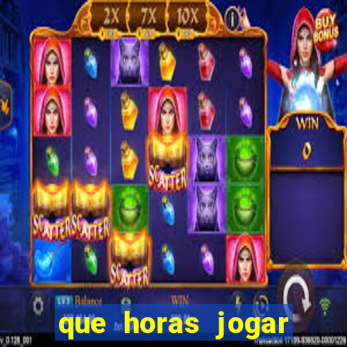 que horas jogar fortune tiger