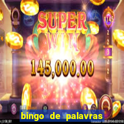 bingo de palavras para imprimir colorido