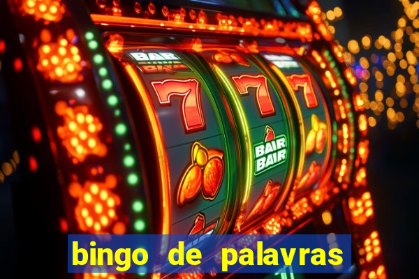 bingo de palavras para imprimir colorido