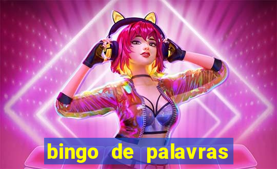 bingo de palavras para imprimir colorido