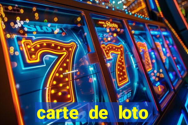 carte de loto bingo a imprimer gratuit