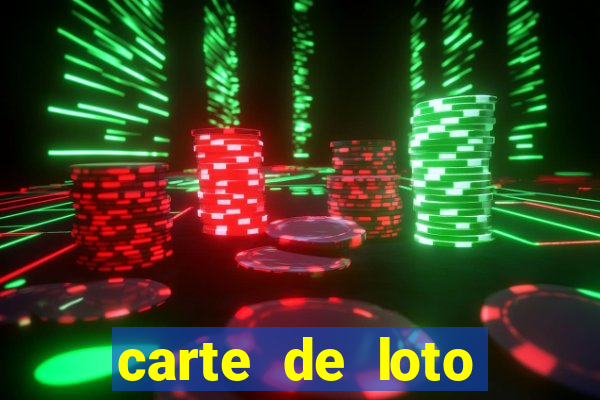 carte de loto bingo a imprimer gratuit