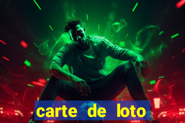 carte de loto bingo a imprimer gratuit