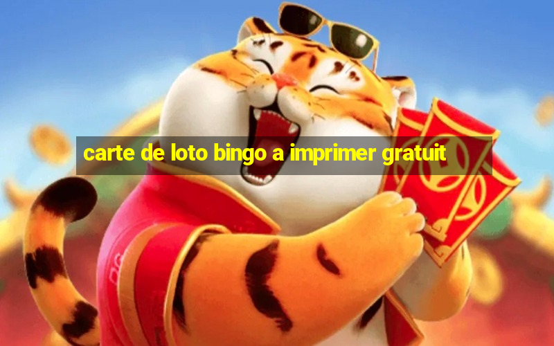 carte de loto bingo a imprimer gratuit