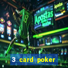 3 card poker casino odds