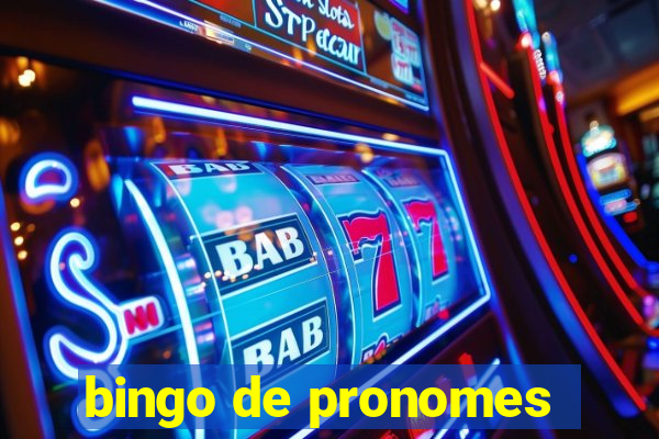 bingo de pronomes