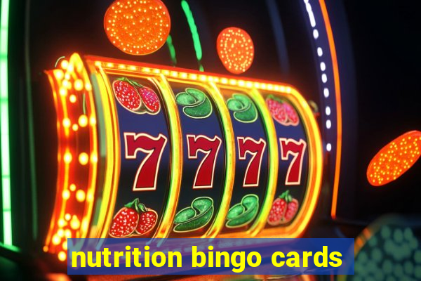 nutrition bingo cards