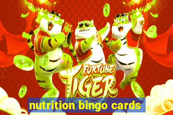 nutrition bingo cards