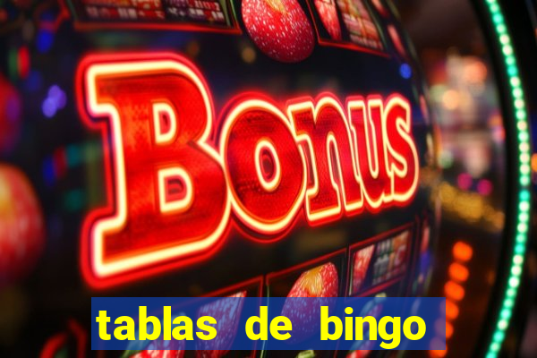 tablas de bingo para imprimir en excel