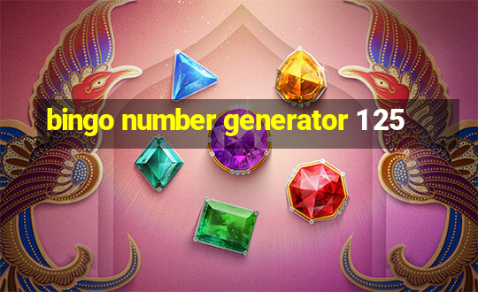 bingo number generator 1 25