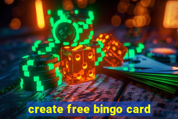 create free bingo card