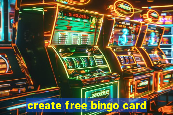 create free bingo card