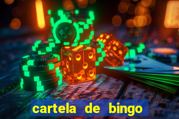 cartela de bingo da noiva para imprimir