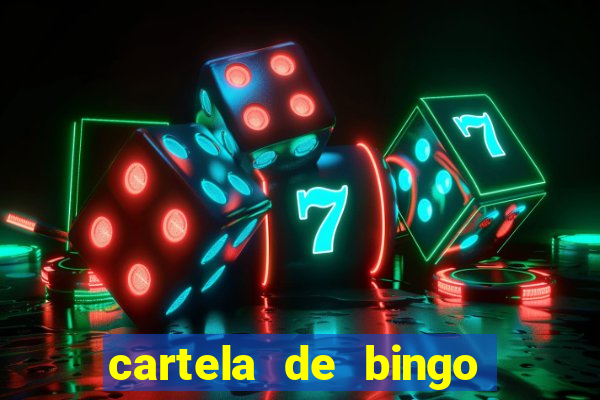 cartela de bingo da noiva para imprimir