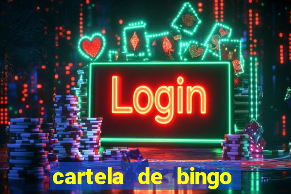 cartela de bingo da noiva para imprimir