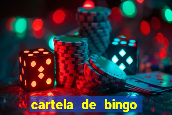 cartela de bingo da noiva para imprimir