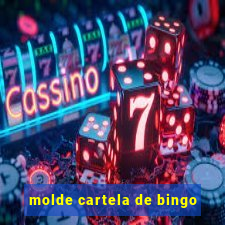 molde cartela de bingo