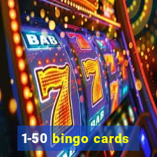 1-50 bingo cards