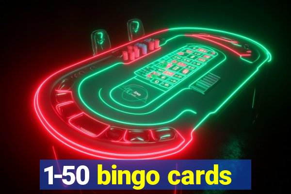 1-50 bingo cards