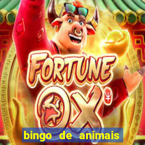 bingo de animais para imprimir e colorir