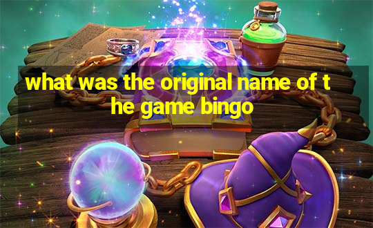 what was the original name of the game bingo