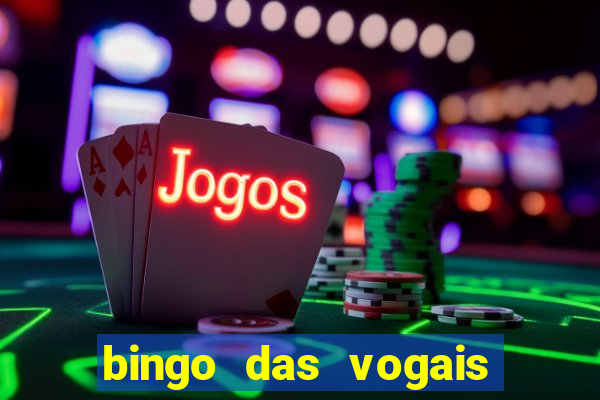 bingo das vogais colorido para imprimir