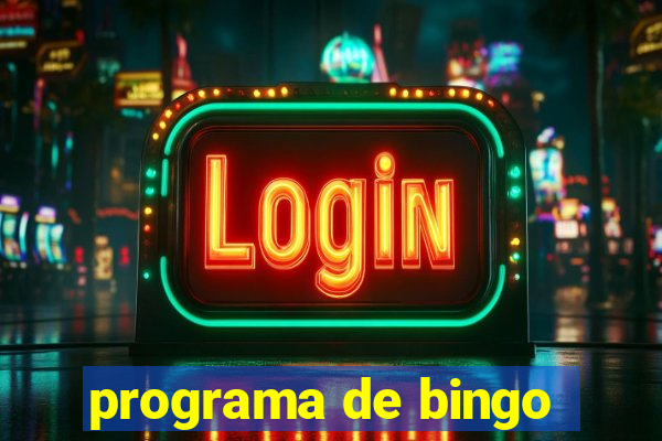 programa de bingo