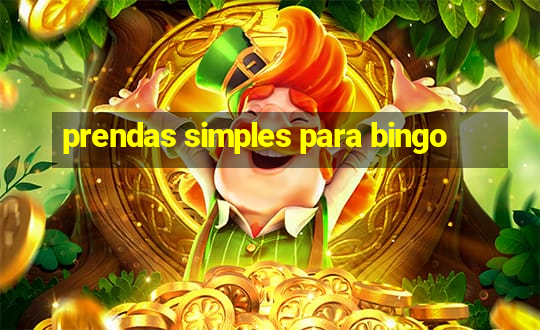 prendas simples para bingo