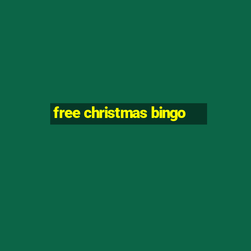 free christmas bingo