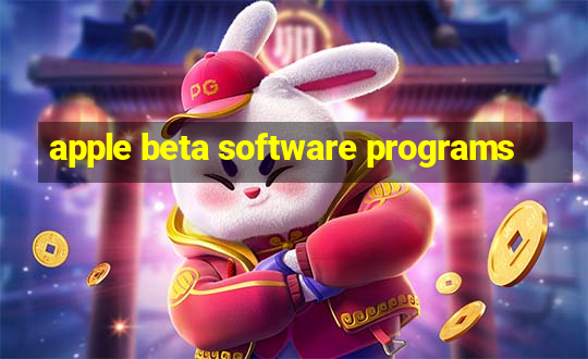 apple beta software programs